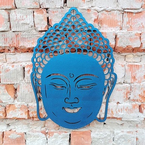 Buddha fej falikép lakásdekoráció - Meska.hu