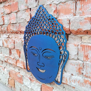 Buddha fej falikép lakásdekoráció - otthon & életmód - dekoráció - spiritualitás - mandala - Meska.hu