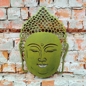 Buddha fej falikép lakásdekoráció - Meska.hu