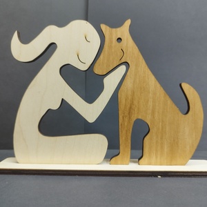 Kutyás lány  - otthon & életmód - dekoráció - asztal és polc dekoráció - asztaldísz - Meska.hu