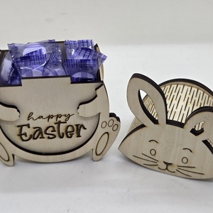 Cukorkatartó nyuszis - ünnepi díszek, dekorációk - húsvéti díszek és dekorációk - húsvéti asztaldíszek - Meska.hu