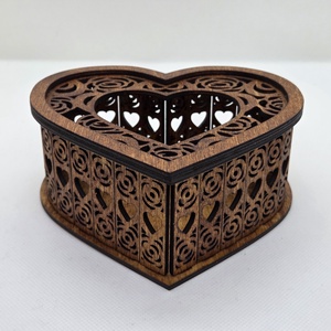 Szív alakú fa mécsestartó - otthon & életmód - gyertya, illat, aroma - mécses és mécsestartó - Meska.hu