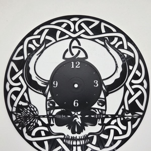 Falióra - Kelta koponya minta - otthon & életmód - dekoráció - fali és függő dekoráció - falióra & óra - Meska.hu