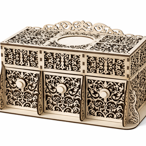 Ékszeres doboz, Ékszer, Ékszertartó, Ékszerdoboz, Famegmunkálás, MESKA