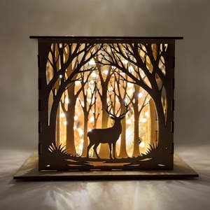 Mécsestartó - erdei természet motívummal - otthon & életmód - gyertya, illat, aroma - mécses és mécsestartó - Meska.hu