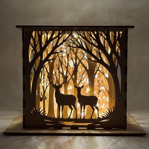 Mécsestartó - erdei természet motívummal - otthon & életmód - gyertya, illat, aroma - mécses és mécsestartó - Meska.hu