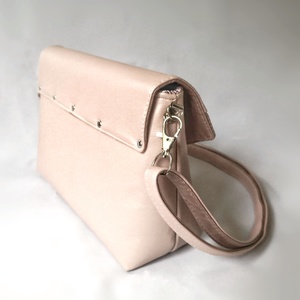 Designer kistáska - Nude - rose gold színben - táska & tok - kézitáska & válltáska - vállon átvethető táska - Meska.hu