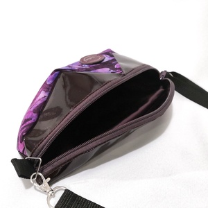 Padlizsán lila designer övtáska - táska & tok - övtáska - Meska.hu