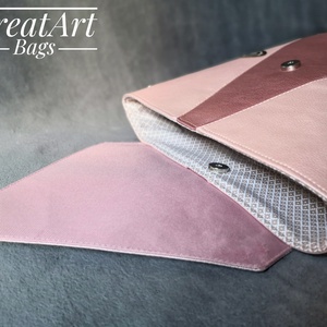 Púder rózsaszín textilbőr hátizsák - táska & tok - hátizsák - hátizsák - Meska.hu