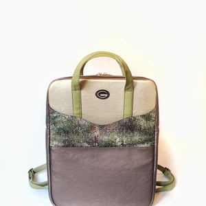 Vízlepergető cipzáros laptophátizsák - táska & tok - laptoptáska, laptop hátizsák - Meska.hu