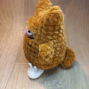 Morning Cat, forgolt figura, 11 cm, egy bögre kávé, morcos macska, ajándék férfiaknak - játék & sport - plüssállat & játékfigura - cica - Meska.hu