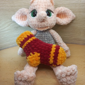 Bébi Dobby, horgolt figura, 26 cm - Meska.hu