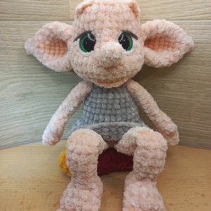 Bébi Dobby, horgolt figura, 26 cm - játék & sport - plüssállat & játékfigura - plüss mesefigurák - Meska.hu