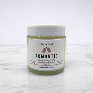 Romantic szójaviasz illatgyertya fakanóccal, Otthon & Életmód, Gyertya, illat, aroma, Gyertya, Gyertya-, mécseskészítés, MESKA