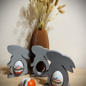 Kinder tojás tartó nyuszika  - kellékek & szerszámok - dekorációs kellékek - figurák - Meska.hu