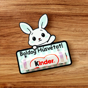 Húsvéti nyuszis csoki tartó, Játék & Sport, Plüssállat & Játékfigura, Nyuszi, Mindenmás, MESKA