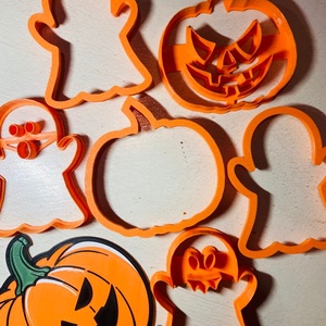 Linzer és sütikiszúró szett - Halloween  - otthon & életmód - dekoráció - halloween - halloweeni sütikiszúrók - Meska.hu
