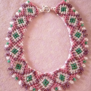 Népi gyöngyékszer  - ékszer - nyaklánc - gyöngyös nyaklánc - Meska.hu