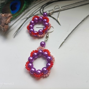 Tekla gyöngy fülbevaló  - ékszer - fülbevaló - karika fülbevaló - Meska.hu