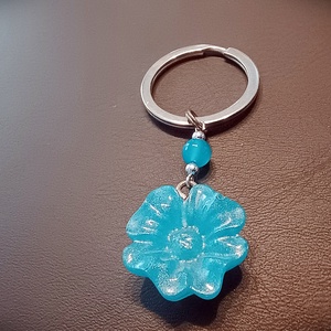 Virágos kulcstartó - Meska.hu