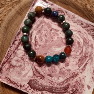ásványkarkötő - ékszer - karkötő - gyöngyös karkötő - Meska.hu