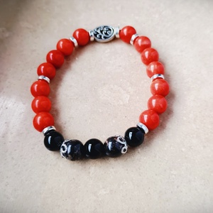 ásványi gyöngyökből készült karkötő - ékszer - karkötő - ásványkarkötő - Meska.hu