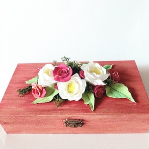 Ékszerdoboz,rózsa agyagvirágokkal díszítve ! - ékszer - ékszertartó - ékszerdoboz - Meska.hu Ékszerdoboz,rózsa agyagvirágokkal díszítve ! - ékszer - ékszertartó - ékszerdoboz - Meska.hu