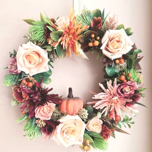 Őszi harmónia ajtódísz/ kopogtató! - otthon & életmód - dekoráció - ajtó- és ablak dekoráció - ajtódísz & kopogtató - Meska.hu