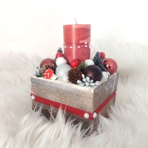 Különleges ünnepi asztaldísz ! - karácsony - adventi díszek - adventi gyertyadíszek és koszorúdíszek - Meska.hu
