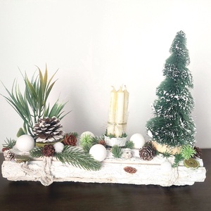 Különleges ünnepi asztaldísz...a zöld-fehér színvilág kedvelőinek !  - karácsony - adventi díszek - adventi gyertyadíszek és koszorúdíszek - Meska.hu