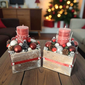 Különleges ünnepi asztaldísz !, Karácsony, Adventi díszek, Adventi gyertyadíszek és koszorúdíszek, Mindenmás, Virágkötés, MESKA