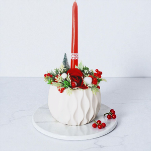 Különleges adventi/karácsonyi asztaldísz...a piros színvilág kedvelőinek !  - karácsony - karácsonyi lakásdekoráció - ünnepi asztaldekoráció - Meska.hu