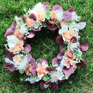 Vintage pasztell szerenád egy ajtódíszen ! - otthon & életmód - dekoráció - ajtó- és ablak dekoráció - ajtódísz & kopogtató - Meska.hu