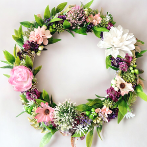 Romantikus elegancia  ajtódísz !, Otthon & Életmód, Dekoráció, Ajtó- és ablak dekoráció, Ajtódísz & Kopogtató, Mindenmás, Virágkötés, MESKA