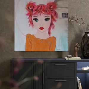 Kislány. Mitől - mikor szép az, ami nem átlagos? - művészet - festmény - akril - Meska.hu