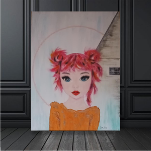 Kislány. Mitől - mikor szép az, ami nem átlagos? - művészet - festmény - akril - Meska.hu