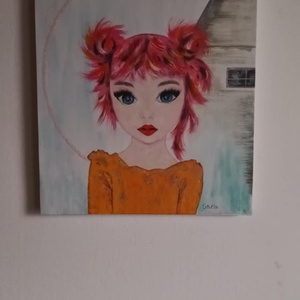 Kislány. Mitől - mikor szép az, ami nem átlagos? - művészet - festmény - akril - Meska.hu