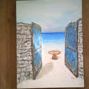 Nekem a tengerpart - művészet - festmény - akril - Meska.hu