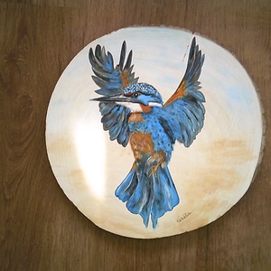 Jégmadár - művészet - festmény - akril - Meska.hu