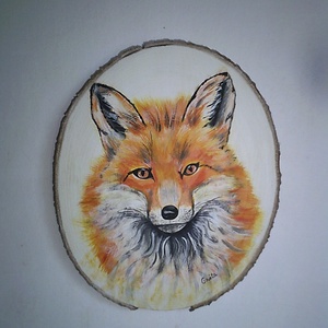 Róka, Művészet, Festmény, Akril, Festészet, MESKA