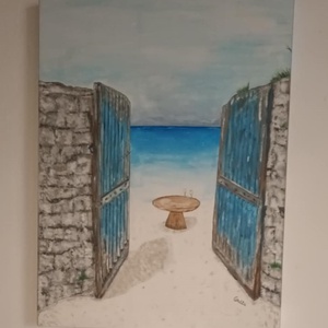 Nekem a tengerpart, Művészet, Festmény, Akril, Festészet, MESKA