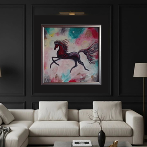 Szenvedély Angyali vágta Szabadságvágy Ló - művészet - festmény - akril - Meska.hu