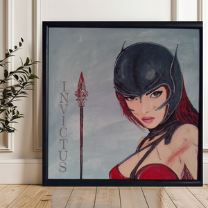 Invictus legyőzhetetlen harcos , Művészet, Festmény, Akril, Festészet, MESKA