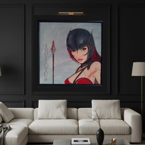 Invictus legyőzhetetlen harcos  - művészet - festmény - akril - Meska.hu