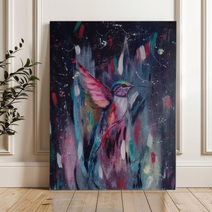 Menekülő madár szabadon, Művészet, Festmény, Akril, Festészet, MESKA