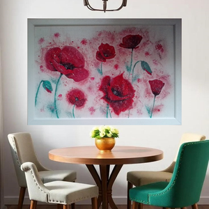 Hullámzó szenvedély Pipacs a szélben - művészet - festmény - akril - Meska.hu