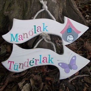 Tündérlak manólak nyíl, Otthon & Életmód, Dekoráció, Kép & Falikép, Táblakép, Festett tárgyak, Famegmunkálás, MESKA