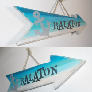 Balaton dekorációs nyíl - otthon & életmód - dekoráció - dísztárgy - Meska.hu