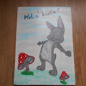 Hol a kávém Kávé és nyúl - Meska.hu