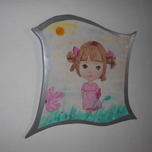 Kislány a réten - otthon & életmód - babaszoba, gyerekszoba - babaszoba kép - Meska.hu